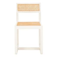 This Deluxe Contemporary Cane Dining Chair Brings The Art Of Minimalism To The Dining Room With It In 2020 Cane Dining Chairs Natural Dining Chairs White Dining Chairs