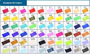 touch five markers color chart touchfive