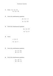 These are covered step by step on another lesson in this section. Simultaneous Equations Worksheet