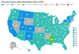 Us Obesity Levels By State Obesity Procon Org