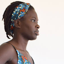 Buy Woman Hairs Turban, Ankara Print Headband in Red or Blue Tones Pattern,  Cotton Wax Fabrics Online in India