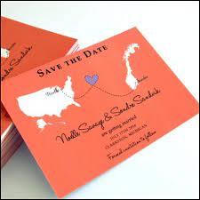 Long Distance Relationship Wedding Invitation Save The Date Invitations Wedding Saving Wedding Save The Dates