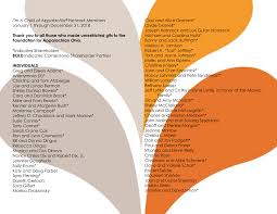 I'm A Child of Appalachia® Network Members January 1 through December 31,  2018 Thank you to all those who made unrestricted