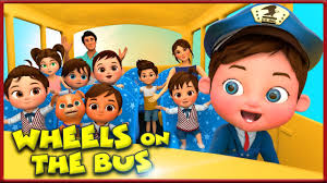 Wheels On The Bus Go Round And Round Nursery Rhymes By Banana Cartoons Youtube