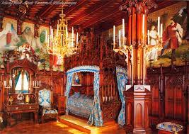 Neuschwanstein is a castle set at the top of a hill in the alps in bavaria, germany. Neuschwanstein Interior Castles Interior Neuschwanstein Castle Castle Bedroom