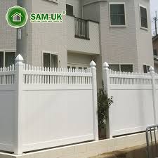 Tekplas pvc picket fencing system can easily be installed on flat or sloping ground, the posts can be fixed using a galvanized steel post driven into the ground or dug and fixed using. Vinyl Fence Panels White Plastic Yard Fence Pvc Plastic Fence