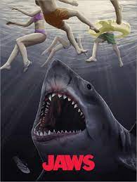 The special thing about our wall poster prints is that they can be attached to the wall with or without a frame. Jaws Horrorvorstellung Ii Poster Online Bestellen Posterlounge De