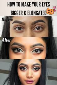 How To Make Your Eyes Look Bigger Elongated Big Eyes Makeup Makeup For Round Eyes Protruding Eyes