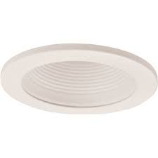 Install a 'channel cover' in each rafter bay to provide a protected opening for air to flow. Monument Part R103w Monument Recessed Lighting Universal 4 In White Metal Baffle With White Metal Trim Ring Trim Home Depot Pro