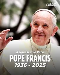 Eternal rest grant unto him, O Lord, and let perpetual light shine upon  him. Rest in peace, our Holy Father, Pope Francis 🙏