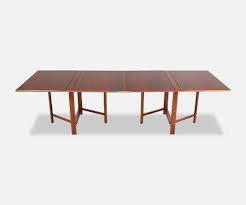 Owner has seen ad from 1960 nyc outlet featuring this table but no Bruno Mathsson Maria Flap Walnut Dining Table For Karl Mathsson Danish Modern L A