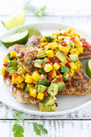 Healthy Grilled Chicken With Mango Salsa Recipe Healthy Fitness Meals