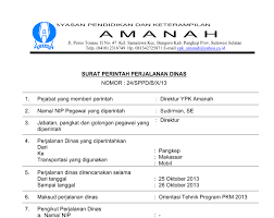 Contoh Surat Tugas Perjalanan Dinas Perusahaan Doc Contoh Lif Co Id