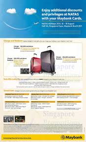 Maybank credit cards come with several safety measures and additional security setting options such as sms verification codes. 16 Aug Maybank Credit Cards Charge N Redeem Sure Win Lucky Dip Travel Deals Natas Fair 2013 Aug 2013 Travel Fair Singapore Expo 16 18 Aug 2013 Singpromos Com