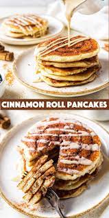 Cinnamon Roll Pancakes Recipe Cinnamon Roll Pancakes Delicious Breakfast Recipes Cinnamon Roll Pancakes Easy