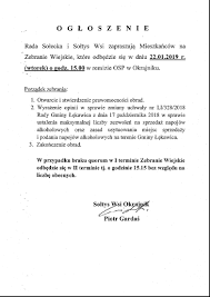 ***** więcej danych dostępnych jest na kanale na. Ogloszenie Zebrania Wiejskie