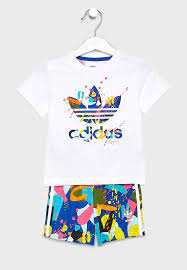 Buy adidas Originals multicolor Infant Trefoil AOP Set for Kids in MENA,  Worldwide