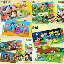 Upin & ipin, shah alam, malaysia. Sampul Duit Raya 2019 Upin Ipin Boboiboy Omar Hana Didi And Friends Baby Shark Shopee Malaysia