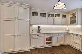 This quick and easy project will give builder basic cabinets a custom look in no time. Antique White Custom Cabinets Crystal Cabinets