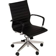 Pre Owned Executive Ergonomic Mid Back Office Chair Featuring Polyvore Home Furniture Chairs Office Chairs Office Chair Black Office Chair Ergonomics Furniture