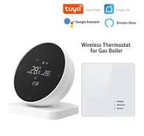 Wireless WiFi Thermostat for Gas Boiler Heating Tuya Battery RF Wirele