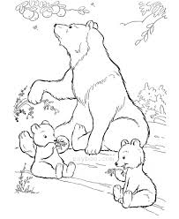 Allow the children to pick out the proper slips and glue it to their coloring page. Mom Brown Bear And 2 Cute Cubs Coloring Page To Print Free Coloring Books