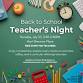 Teacher Appreciation Night