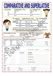 A collection of english esl worksheets for home learning, online practice, distance learning and english classes to teach about past, simple, and, past, cont. Comparative And Superlative Esl Worksheet By Sea Camel