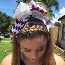 The possibilities for this hairstyle are almost endless. Pin By Ashli Gonzalez On Cheer Hair Braided Cheer Hair Cheerleading Hairstyles Cheer Hair