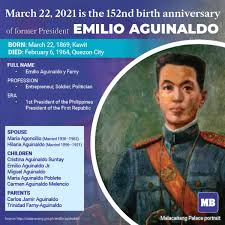 The first president of the philippine commonwealth manuel l. Manila Bulletin News On Twitter We Celebrate The Birthday Of Former President Emilio Aguinaldo Today March 22nd Did You Know That Aguinaldo The First President Of The Philippines Studied At Colegio De