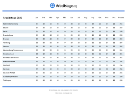 Schulferien kalender 2020 zum ausdrucken. Arbeitstage Nordrhein Westfalen 2020 2021 2022