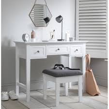 If you're placing your dressing table against two walls in a corner, you'll probably be better off if the drawers are adjacent to the wall, so you have more elbow room. Karlstad Dressing Table With Drawers And Stool Noa Nani