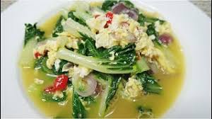 Resep tumis sawi putih telur orak arik bahan : Sayur Sawi Putih Tumis Telur Youtube