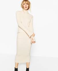 Free shipping* for you to try on at your leisure. Ribbed Pencil Skirt Knit Edit Woman Editorials Zara United States Womens Skirt Clothes For Women Nice Dresses