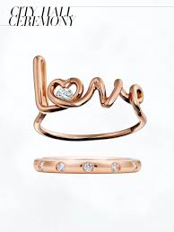 Solange Azagury Partridge Love 18k Gold Diamond Ring 1 600net A Porter Comtiffany Co Bezet B Tiffany Diamond Ring Gold Diamond Rings Rose Gold Diamond Ring