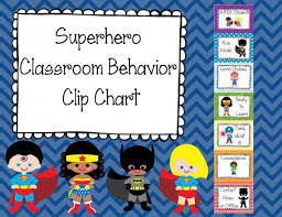 Superhero Classroom Behavior Clip Chart Baby Superhero