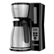 How to clean a coffee carafe: Coffeemaker 12 Cup Thermal Programmable Black Decker