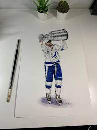Steven stamkos (91) of the tampa bay lightning warms up during game three of the stanley cup final against the dallas stars at rogers place in edmonton, alberta, canada on wednesday, september 23, 2020.(codie mclachlan / special contributor). Congratulations To The Tampa Bay Lightning Steven Stamkos On Becomimg The 2020 Stanley Cup Champions Mikenguyenart Here S My Latest Watercolour Painting Of Steven Stamkos With The Stanley Cup I Stayed Up
