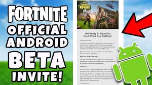Download install fortnite ios 10 and ios 9. Official Fortnite Android Beta Invite Email Fortnite Android Beta How To Download Youtube
