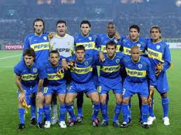 Intercontinental 2003 Boca 1 3 1 1 Milan Formaria Con Roberto Abbondanzieri Luis Perea Rolando Schiavi Nicolas Burd Boca Juniors Soccer Team Milan