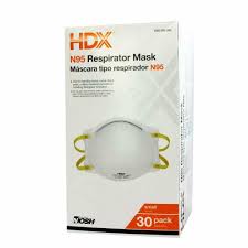 Hdx N95 Mask Box Of 30 New Comparable To 3m 8210 Respirator Home Depot Brand Hdx In 2020 N95 Mask Mask Face Mask