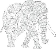 The african elehant is the largest animal on land, and the 3rd largest animal on the planet, after blue whales and colossal squid. Detailed Printable Elephant Coloring Pages Novocom Top