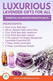 21 Essential Oil Recipes For Bath Salts Diy Bath Salts With Essential Oils Essential Oil Recipes Bath Salts