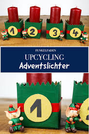 Upcycling Basteln Mit Tetrapacks Zu Weihnachten Adventslichter Diy Karton Basteln Basteln Adventskranz Basteln