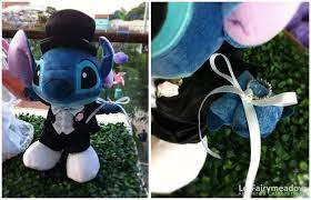 For The Ring Bearer Instead Of Holding A Pillow Carry Down A Stuffed Animal Stitch Disney Wedding Disney Wedding Hawaiian Wedding Rings Disneyland Wedding