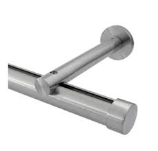 A decorative curtain rod is usually paired with decorative finials. Aria H Rail Single Drapery Rod Kit Wall Mount