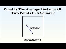 Very Hard Puzzle What Is The Distance Between Two Random Points In A Square Youtube Math Quotes Hard Puzzles Geometry Problems