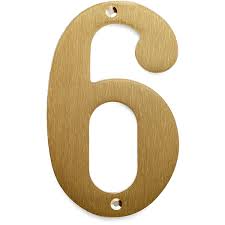 The large size 15 diameter sign holds up to. House Numbers Large Brushed Brass Model 572 140 Mm House Numbers Villahus