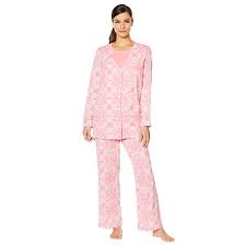 Exclusive Aria 3 Piece Cotton Jersey Pajama Set