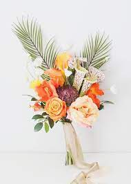 Maybe you would like to learn more about one of these? Silk Flowers Hibiscus Spray In Orange Coral 26 Tall Tropical Flower Arrangements Tropical Wedding Bouquets Destination Wedding Flowers